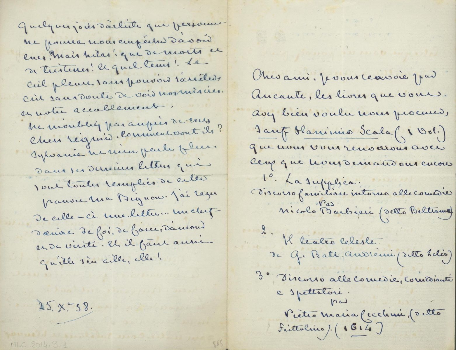 Lettre autographe signée de George SAND à Edouard CHARTON