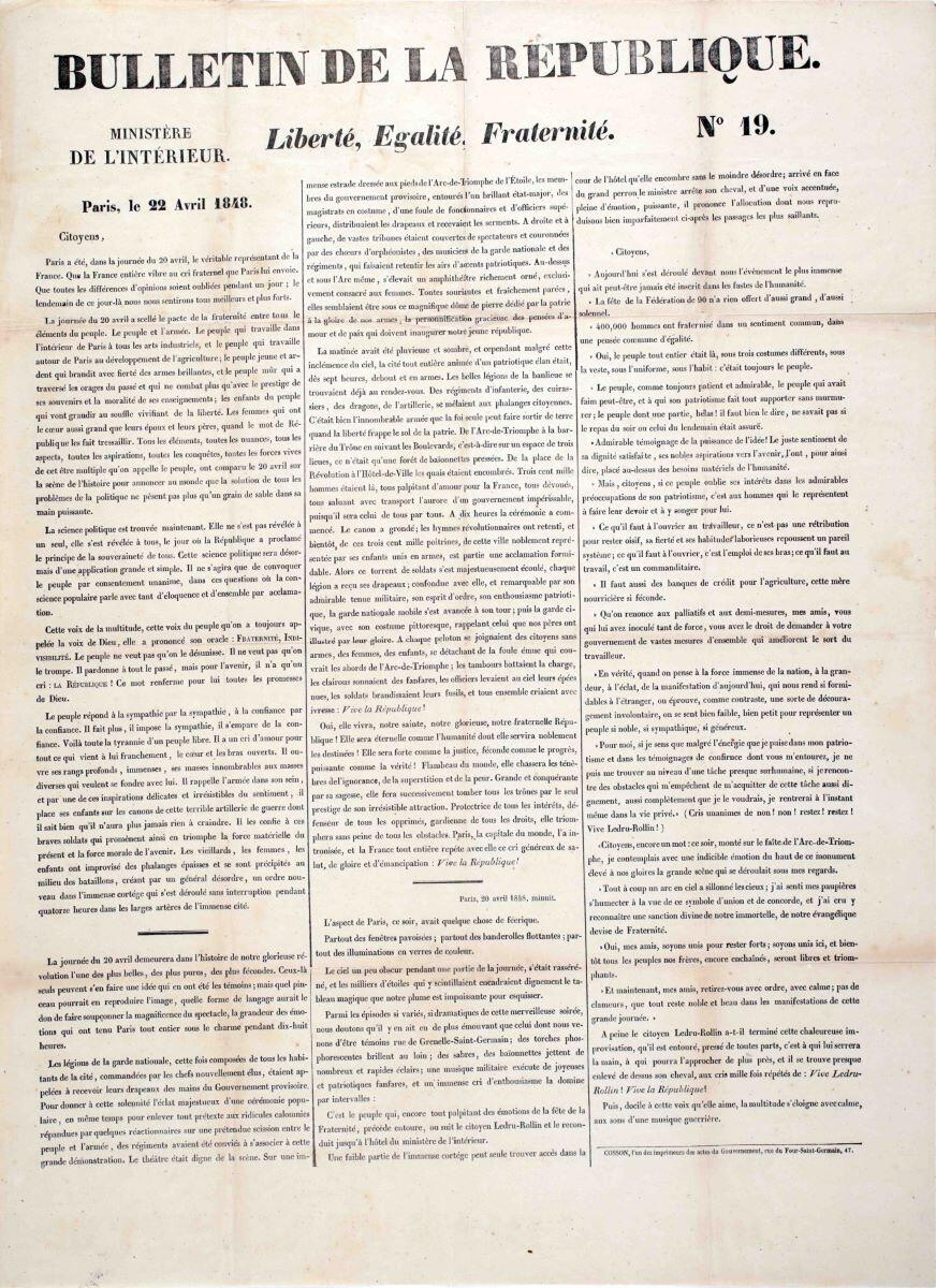 Bulletin de la République N°19