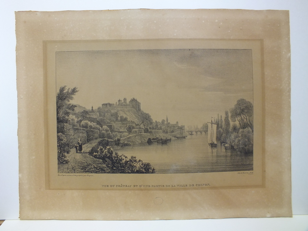 Vue du château et d'une partie de la ville de Chinon