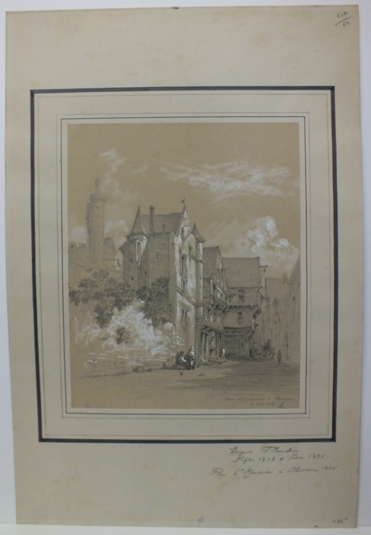 Rue Saint-Maurice à Chinon. (titre inscrit)