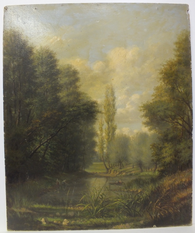 Chinon, vue prise à Saint-Lazare. (titre inscrit au dos)