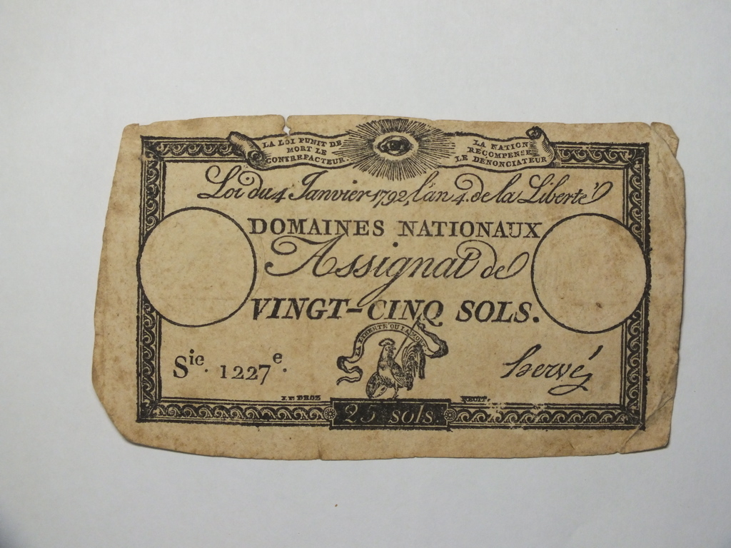 Assignat de vingt-cinq sols