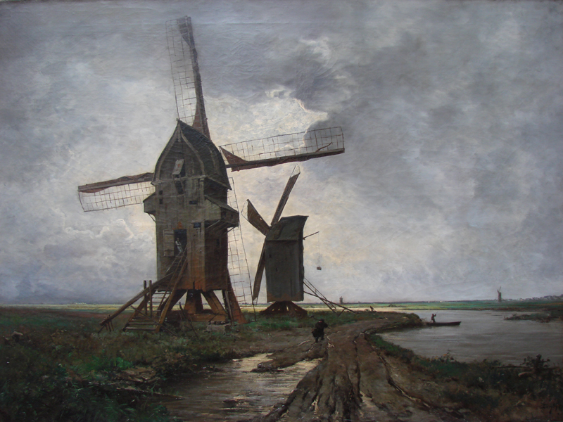 Moulins dans la plaine de Lille.