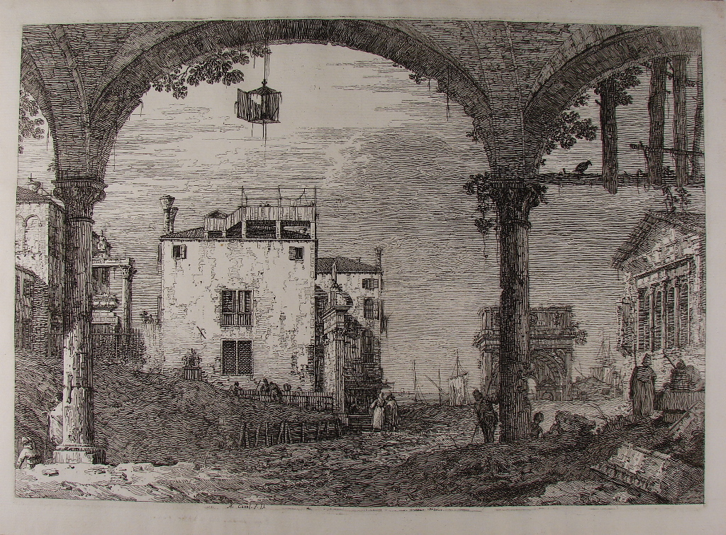 Le portique à la lanterne. (titre factice)