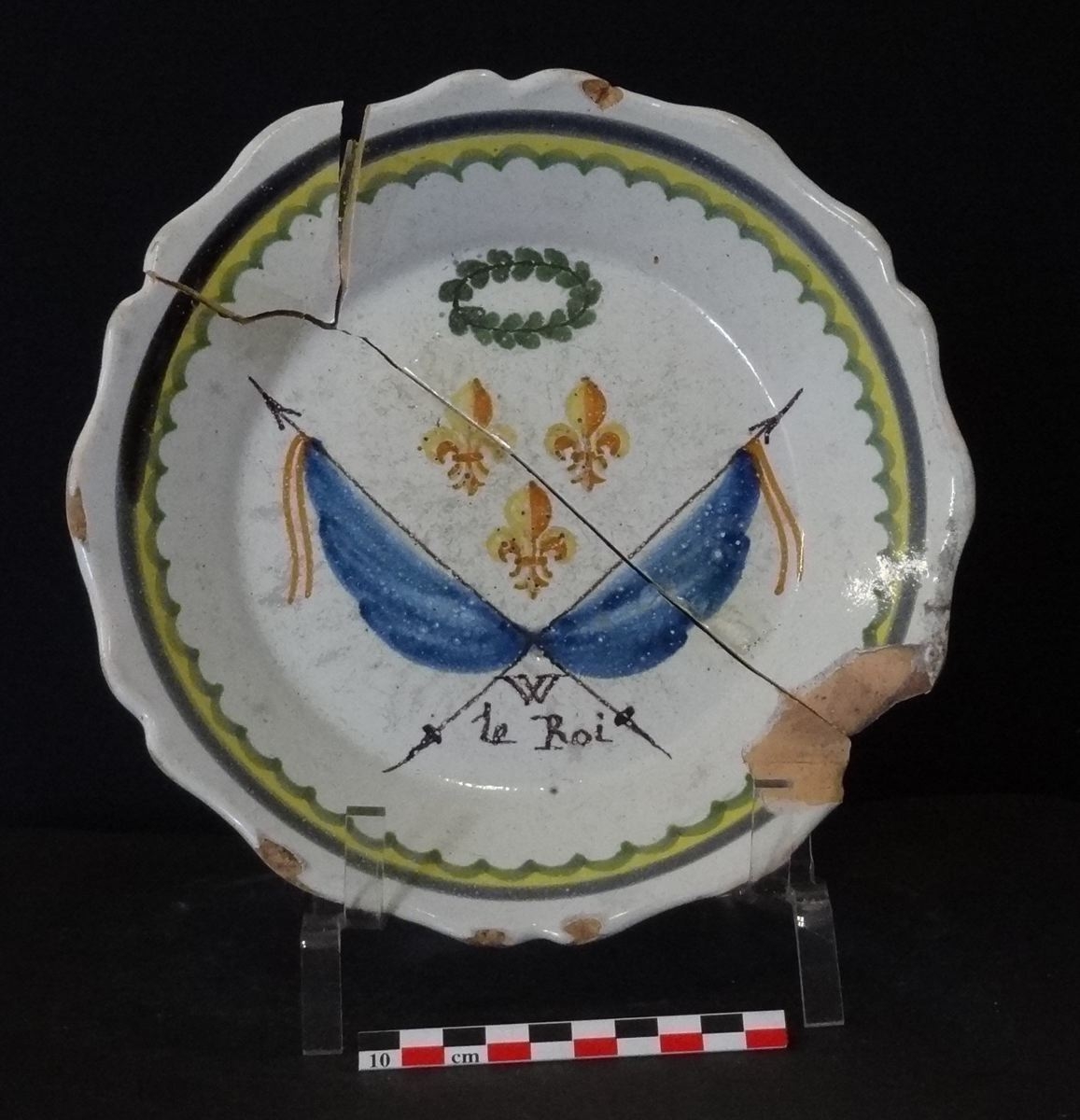 "Vive le roi !" ; Assiette révolutionnaire