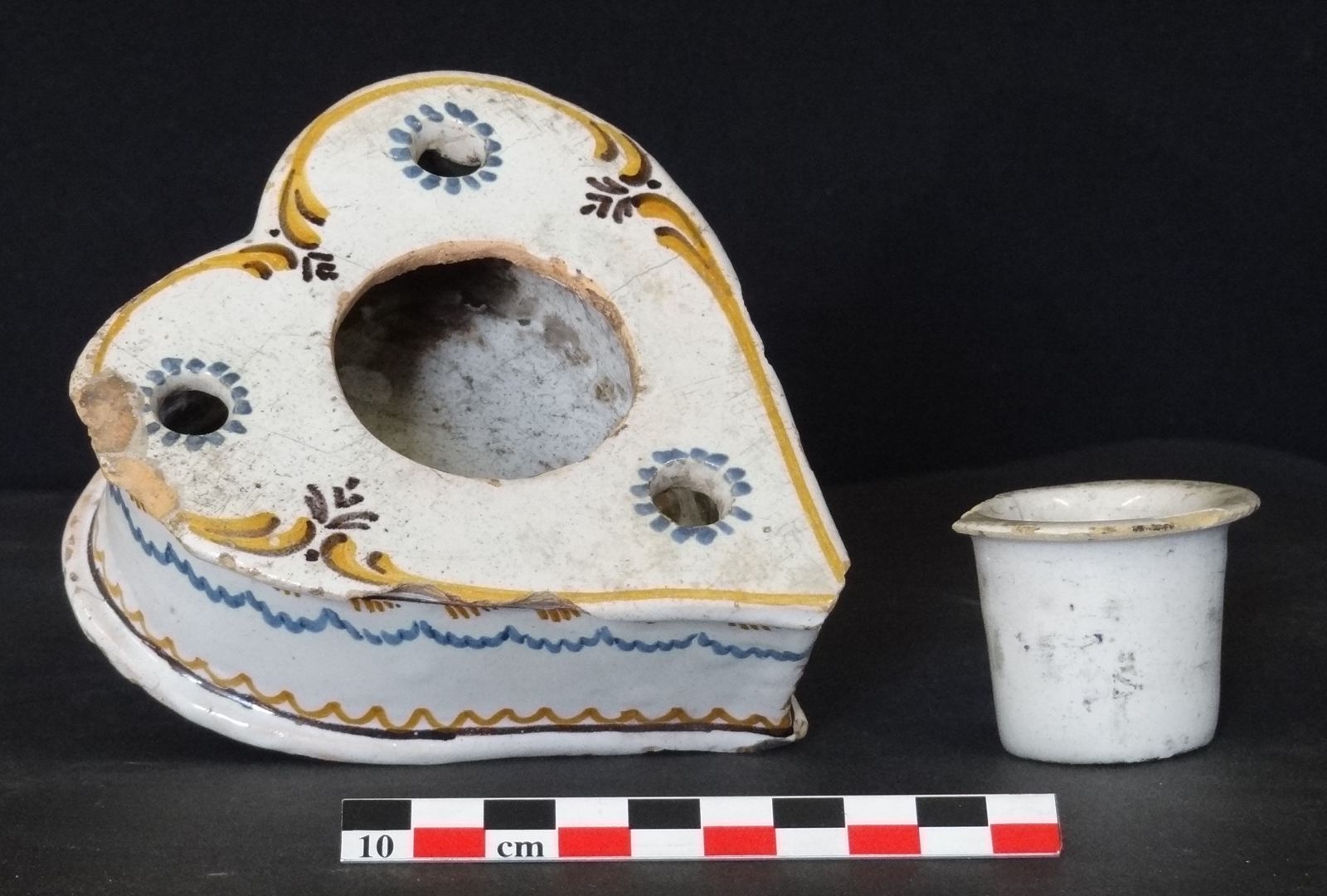 encrier en forme de coeur