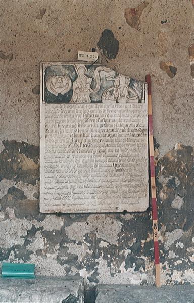 Moulage d'une inscription de 21 lignes