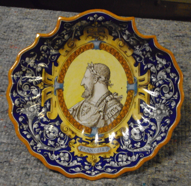 Coupe avec portrait de François Ier