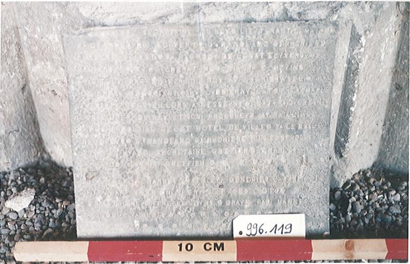 Plaque commémorative