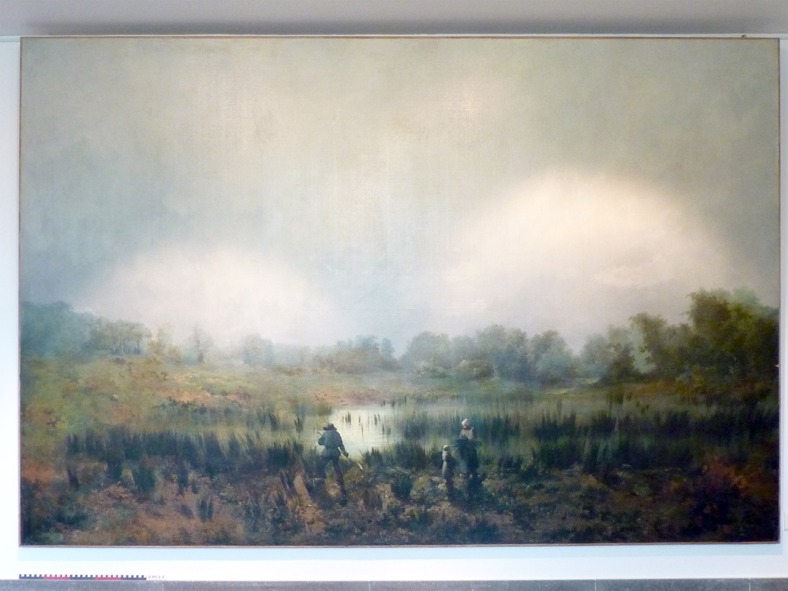 Les Muids, effet du matin en Sologne, vue prise sur les propriétés de l'Empereur