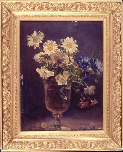 Fleurs dans un verre