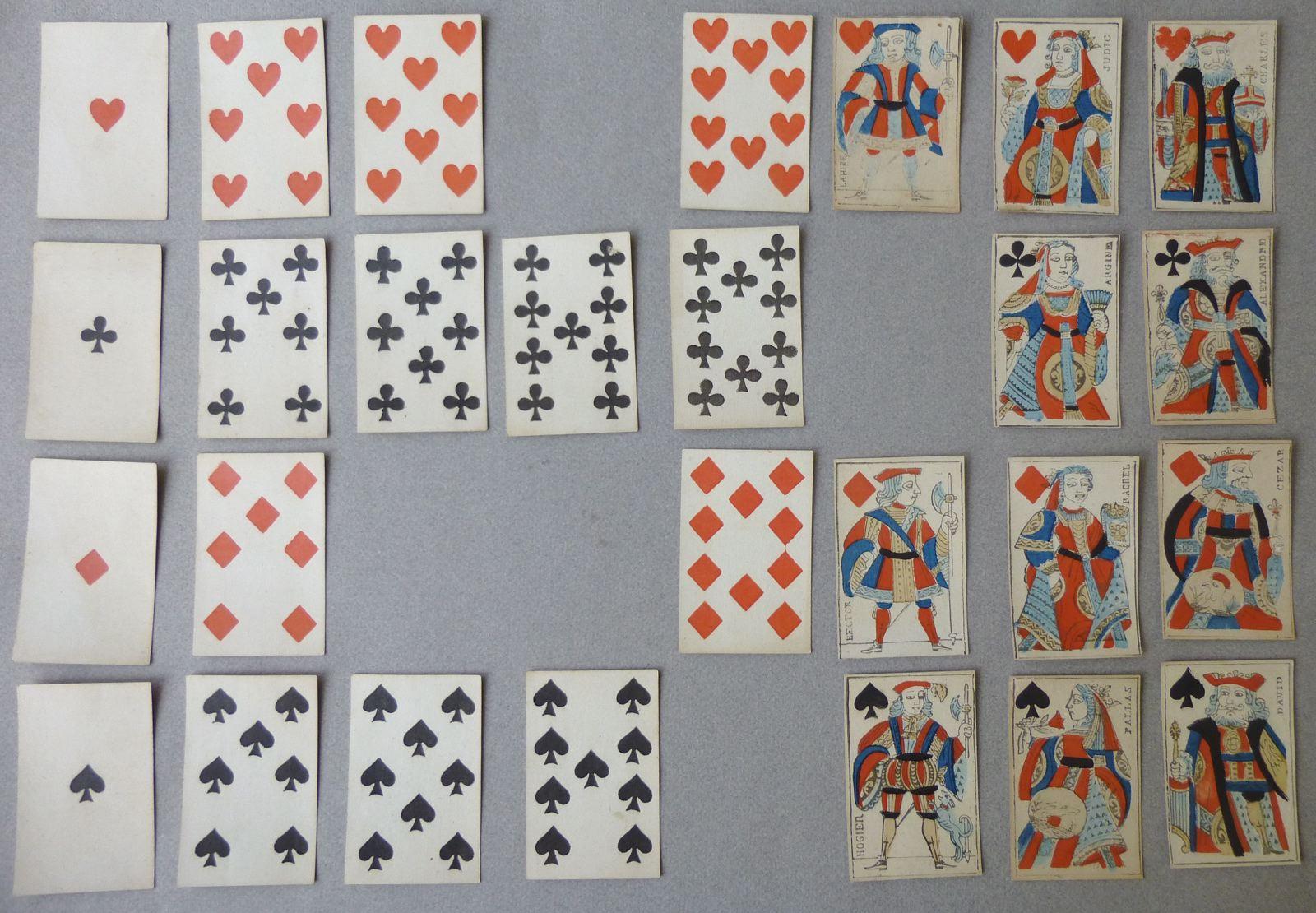 Jeu de piquet au portrait de Paris