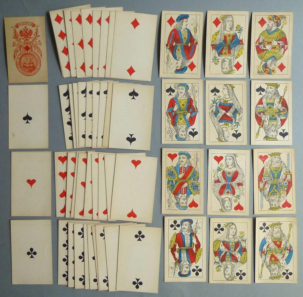 Jeu de whist au portrait russe