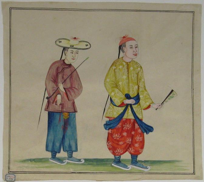 Deux personnages chinois