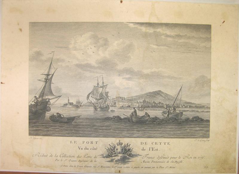 Le port de Cette, vue du côté de l'Est