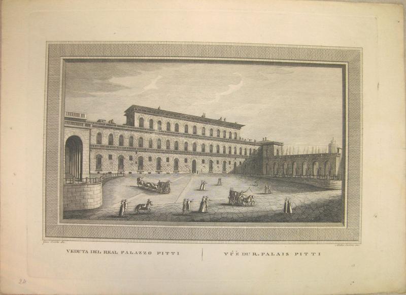 Veduta del real palazzo pitti - Vue du réel palais Pitti