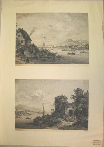 Deux paysages au bord de l'eau