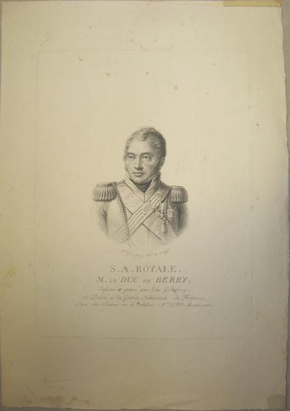 Portrait de Charles Ferdinand d'Artois, duc de Berry