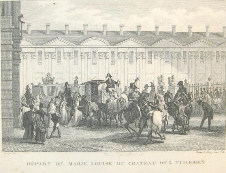 Départ de Marie-Louise du château des Tuileries