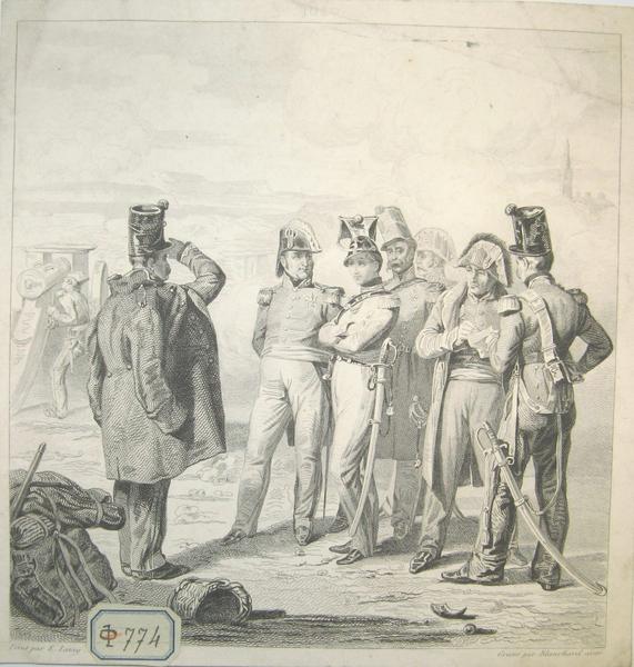 Scène de guerre napoléonienne
