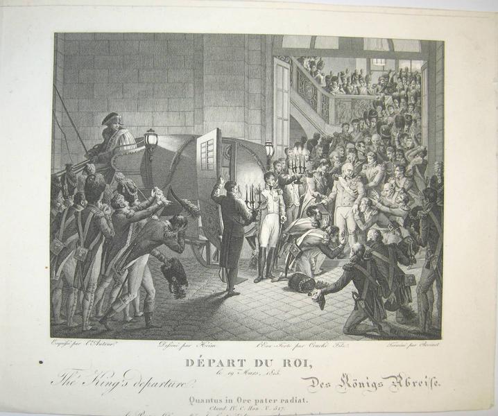 Départ du Roi, le 19 Mars 1815