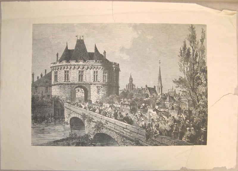Vue de l'entrée de la ville de Vendôme