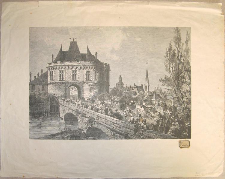 Vue de l'entrée de la ville de Vendôme