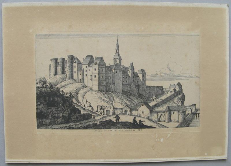 Le Vieux Vendôme (08) : Vue du Château de Vendôme en 1680