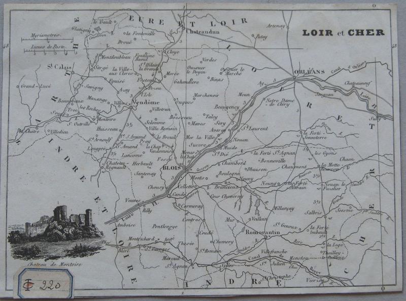 Carte de Loir et Cher