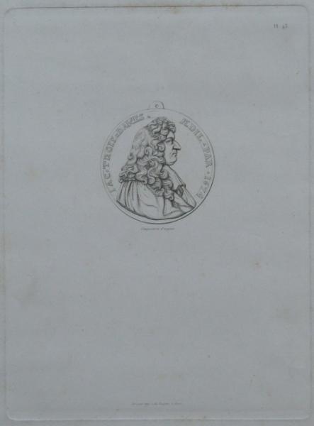 Portrait sur médaille de Jacques Trois-Dames