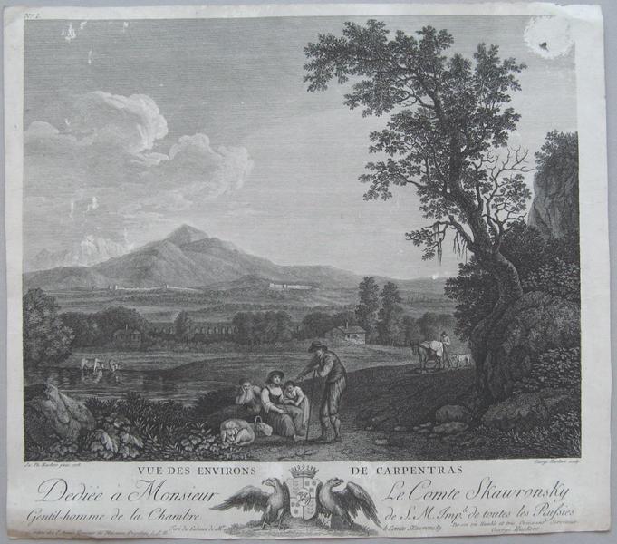 Vue des environs de Carpentras