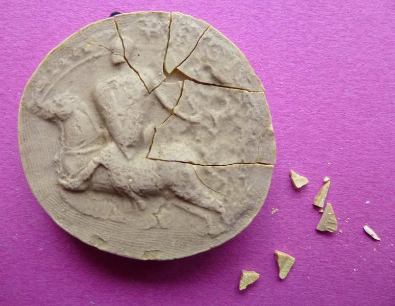 Moulage du sceau équestre de Jean II, comte de Vendôme (titre d'usage)