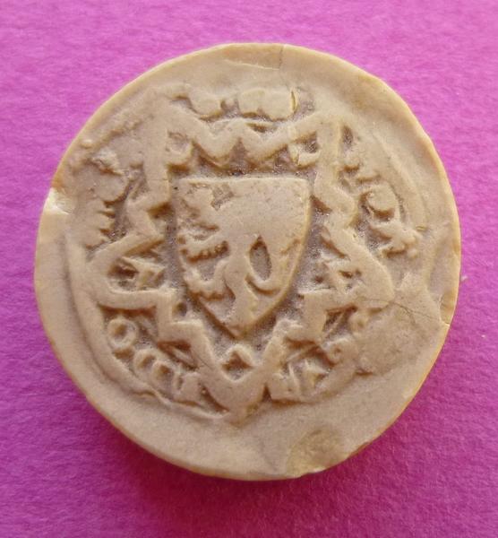 Moulage du sceau armorié de Jean de Vendôme, fils de Bouchard VI (titre d'usage)