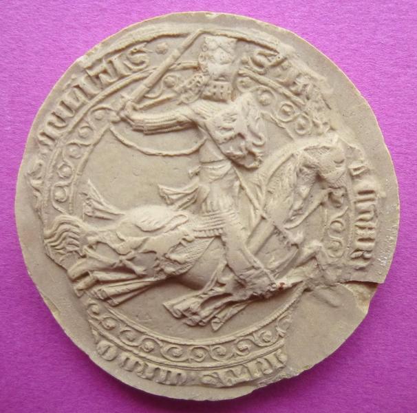 Moulage du sceau équestre de Bouchard VI, comte de Vendôme (titre d'usage)