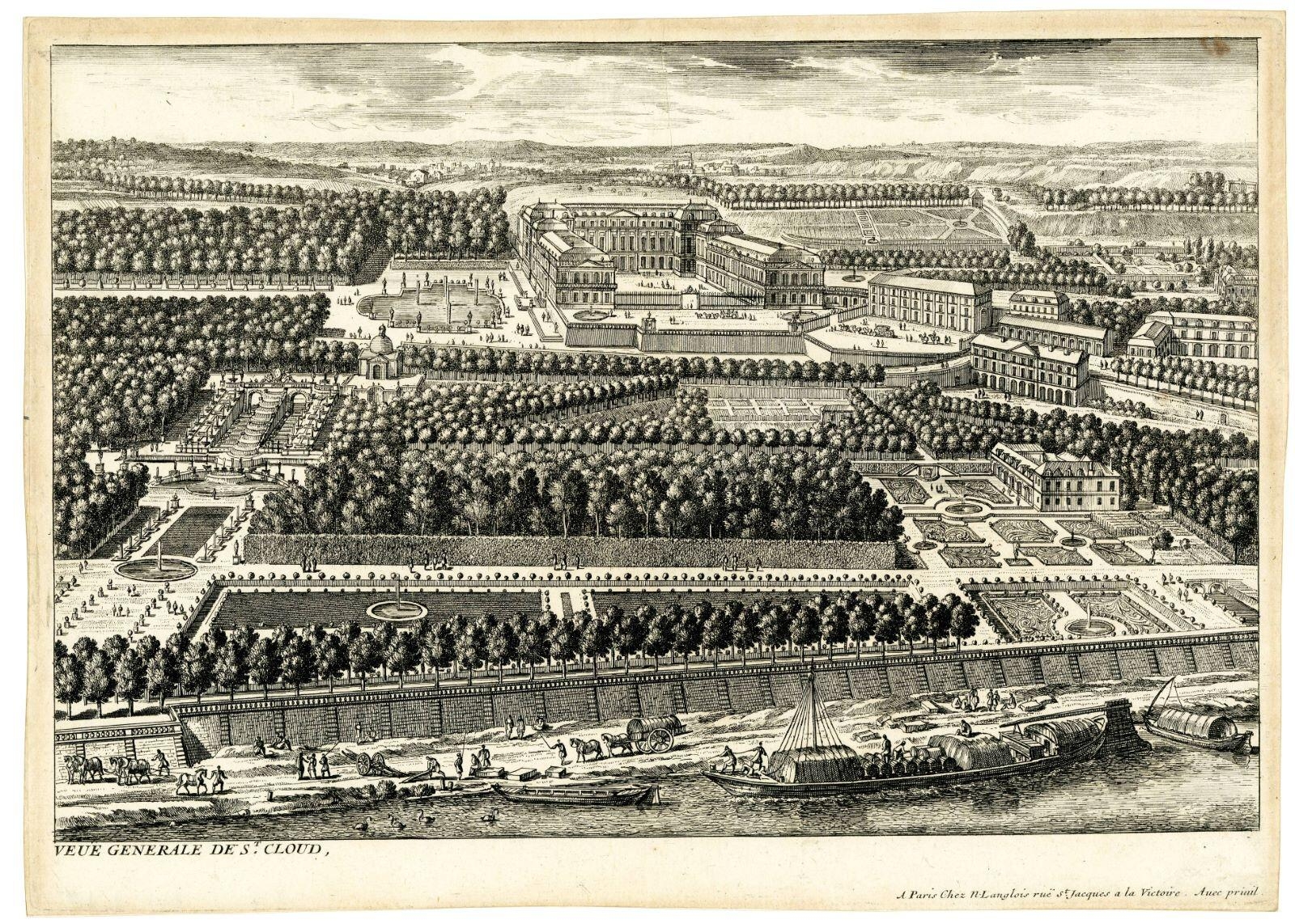 Veue générale de St Cloud  (titre inscrit)