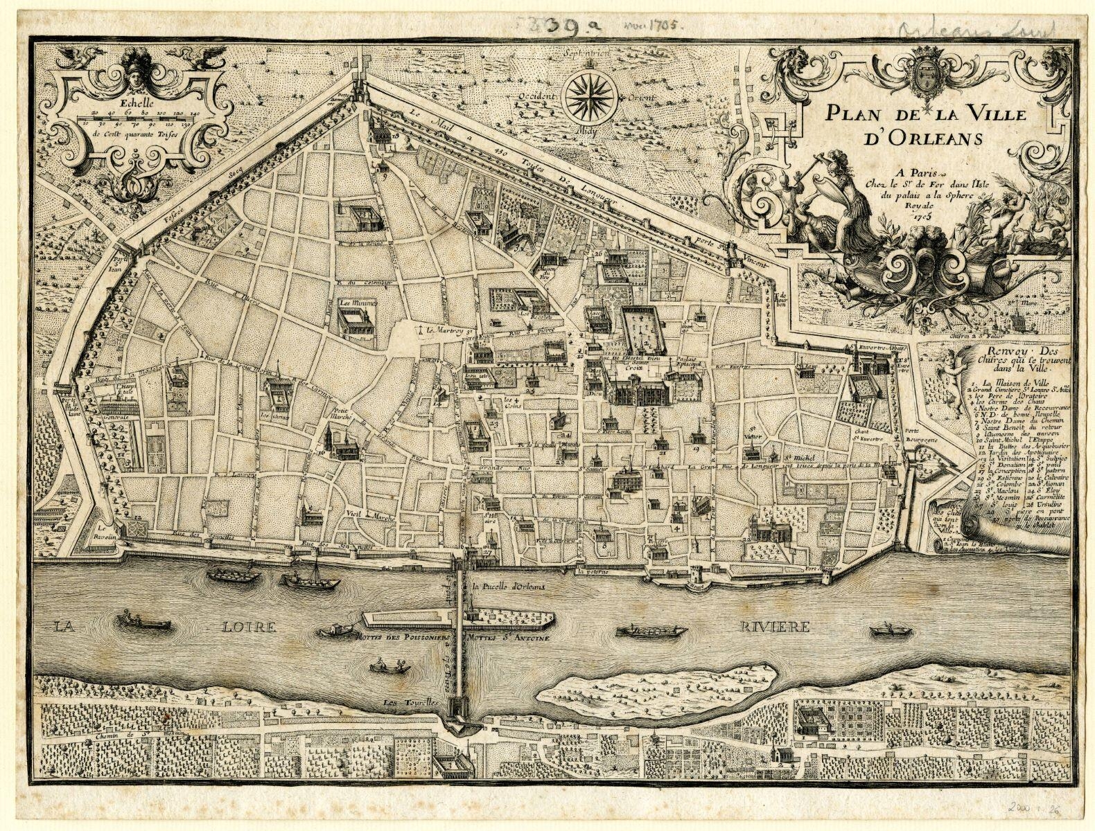 PLAN DE LA VILLE / D’ORLEANS (titre inscrit)