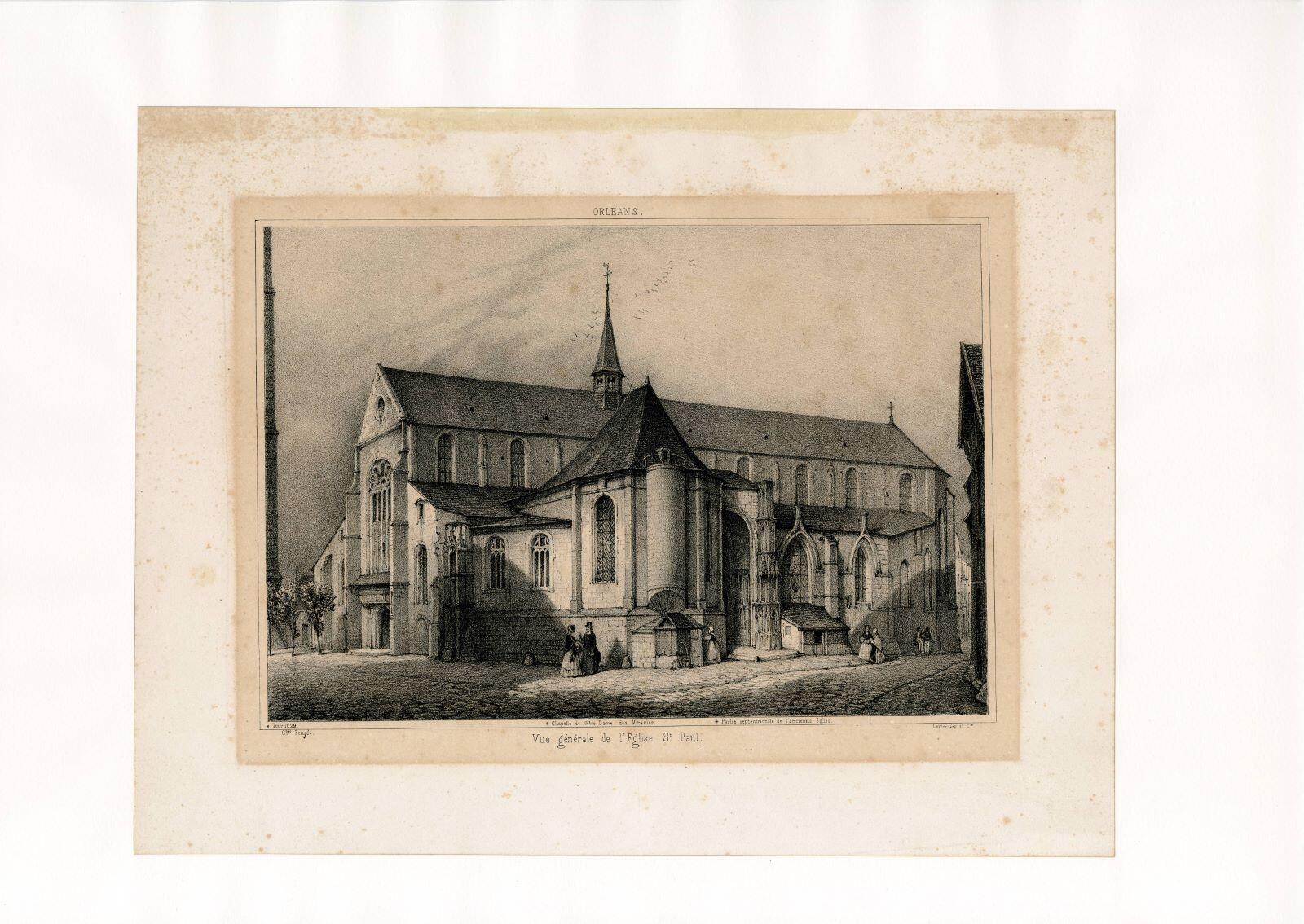 ORLEANS. / Vue générale de l’Eglise St. Paul. (titre inscrit)