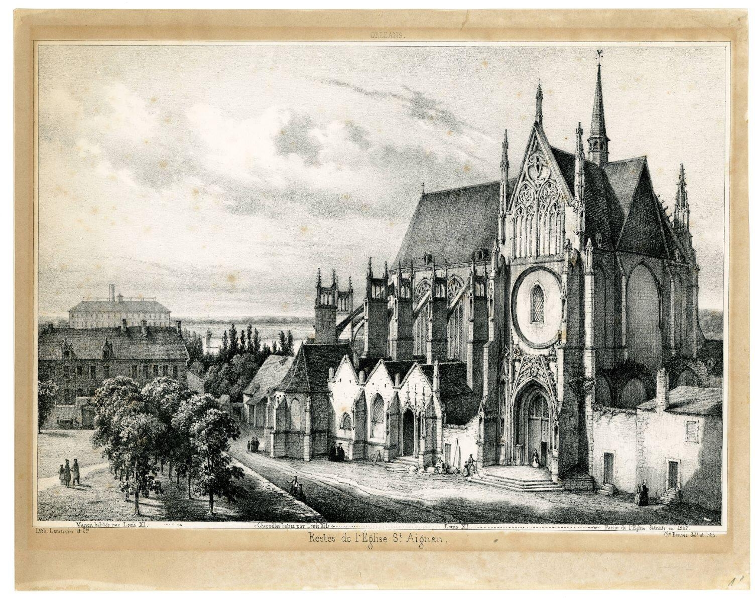 ORLEANS. / Restes de l’Eglise St. Aignan. (titre inscrit)