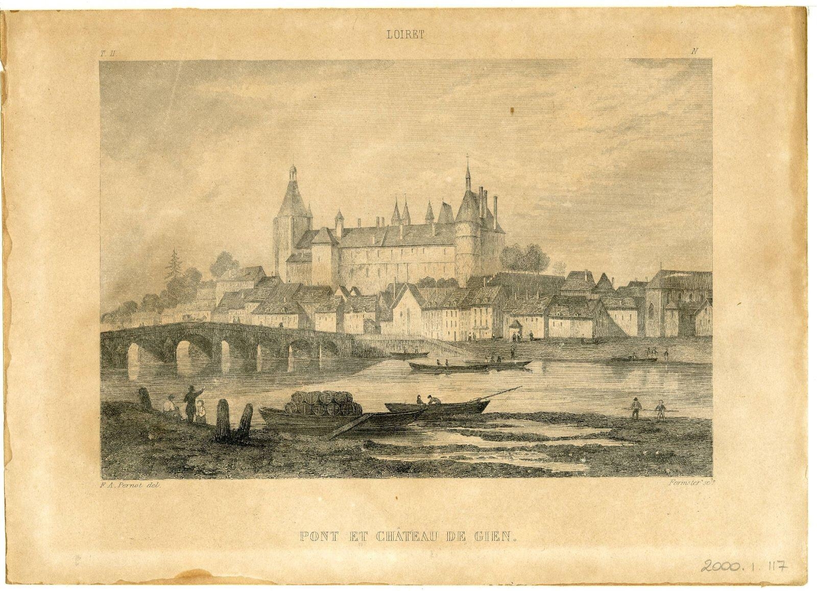 LOIRET. / PONT ET CHATEAU DE GIEN (titre inscrit)
