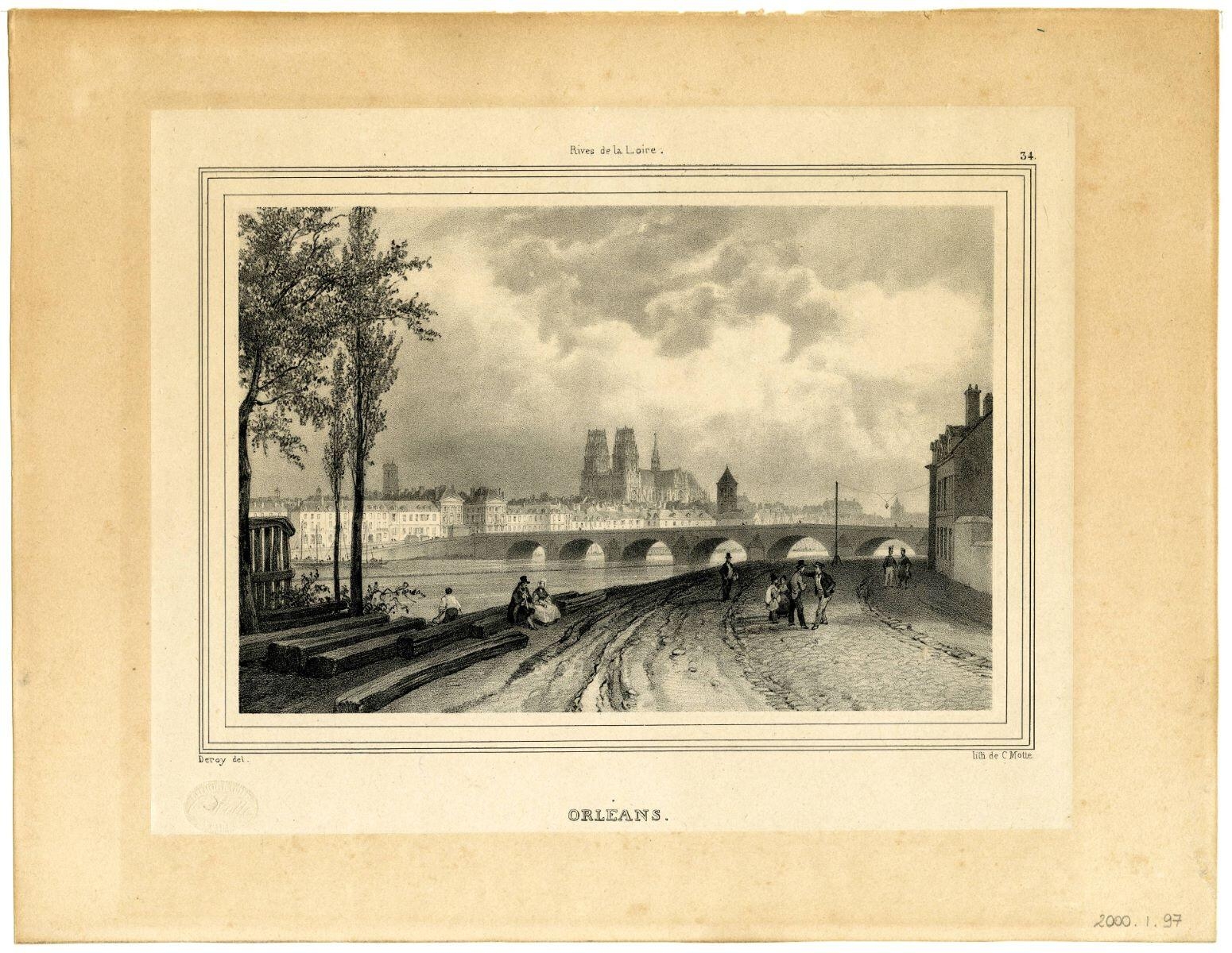 Rives de la Loire. / ORLEANS. (titre inscrit)