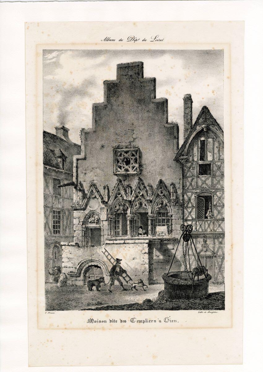 Album du Dépt du Loiret / Maison dite des Templiers à Gien. (titre inscrit)