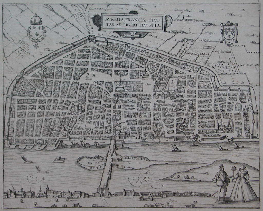 Aurelia Franciae civi / tas ad Ligeri flu : sita (titre inscrit)