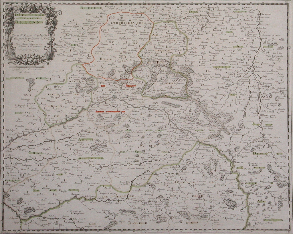 Dioscèse de / l’Evesché d’ / Orléans (titre inscrit)