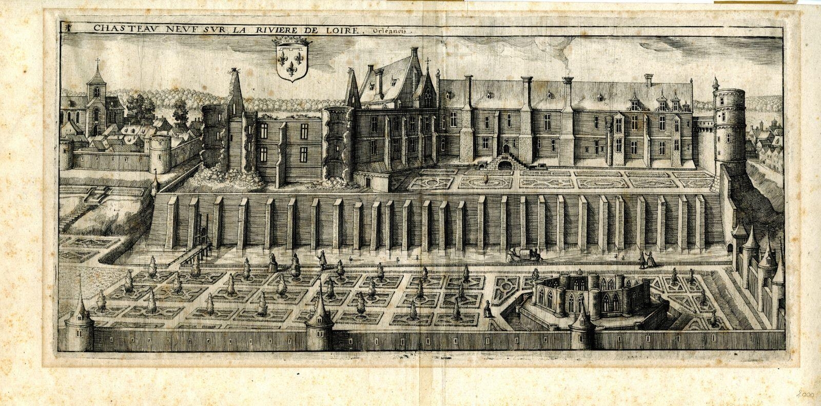 Chasteau Neuf sur la rivière de Loire Orléanais (titre inscrit)