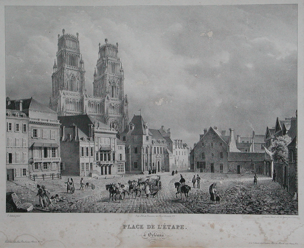 Place de l’Etape. / à Orléans  (titre inscrit)