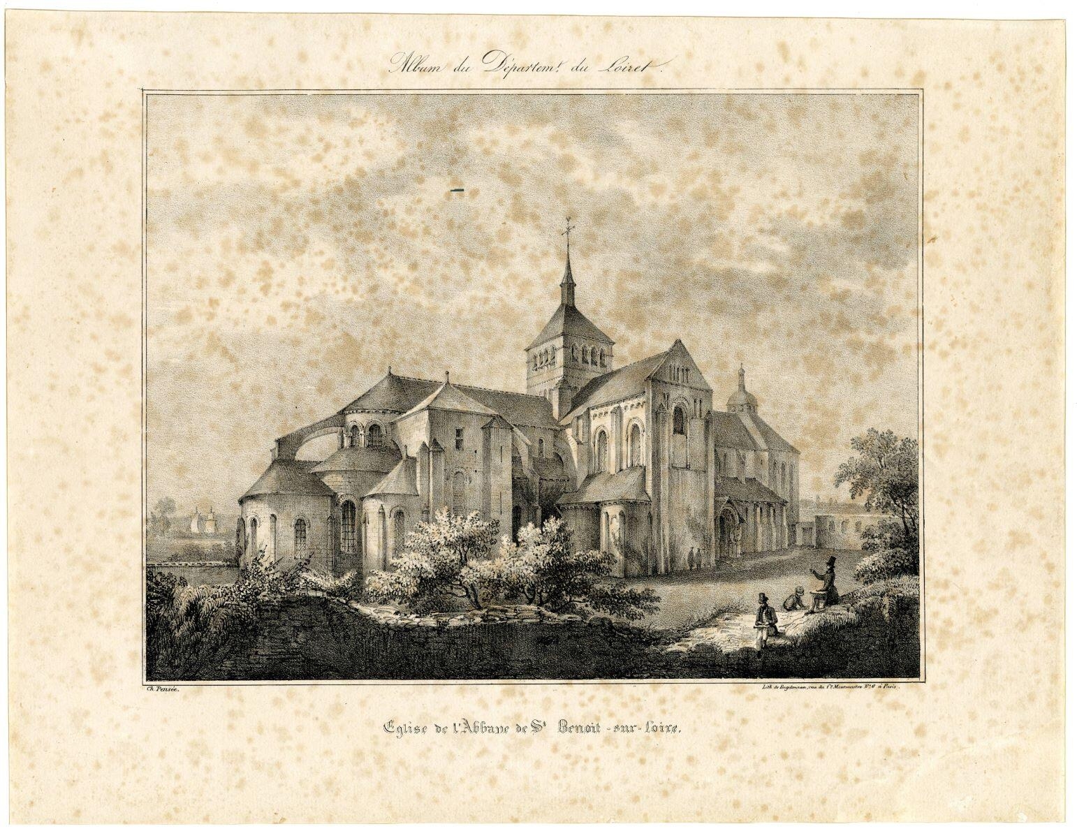 Album du département du Loiret / Eglise de l’Abbaye de St Benoit-sur-Loire (titre isncrit)