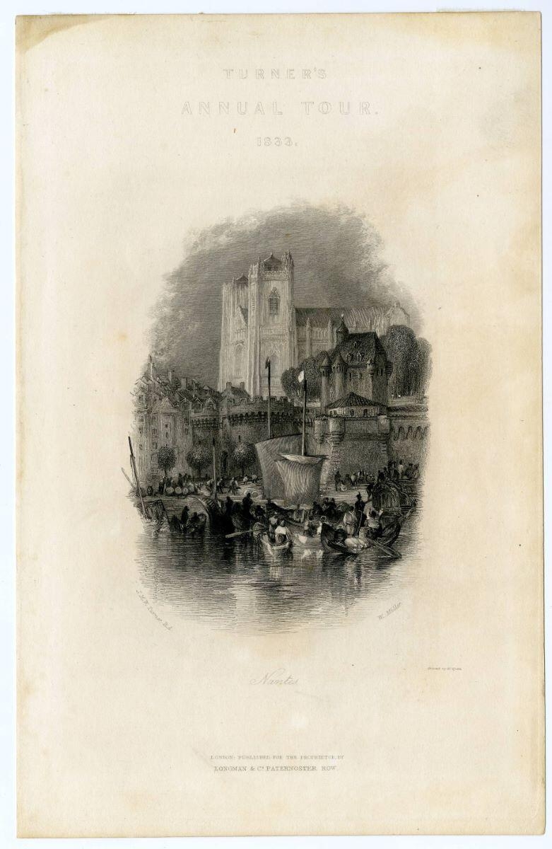 Nantes, Turner’s Annual tour, 1833