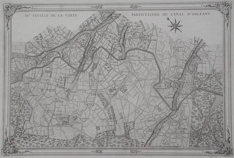 IV.e feuille de la carte particuliEre du canal d'OrlEans (titre inscrit)