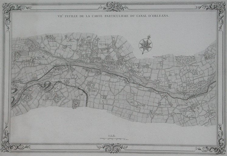 VII.e feuille de la carte particuliEre du canal d'OrlEans (titre inscrit)