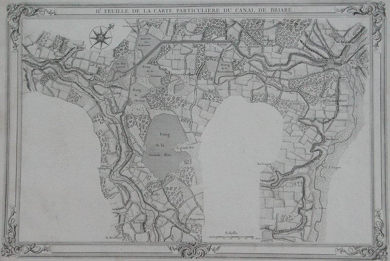 II.e feuille de la carte particuliEre du canal de BRIARE (titre inscrit)